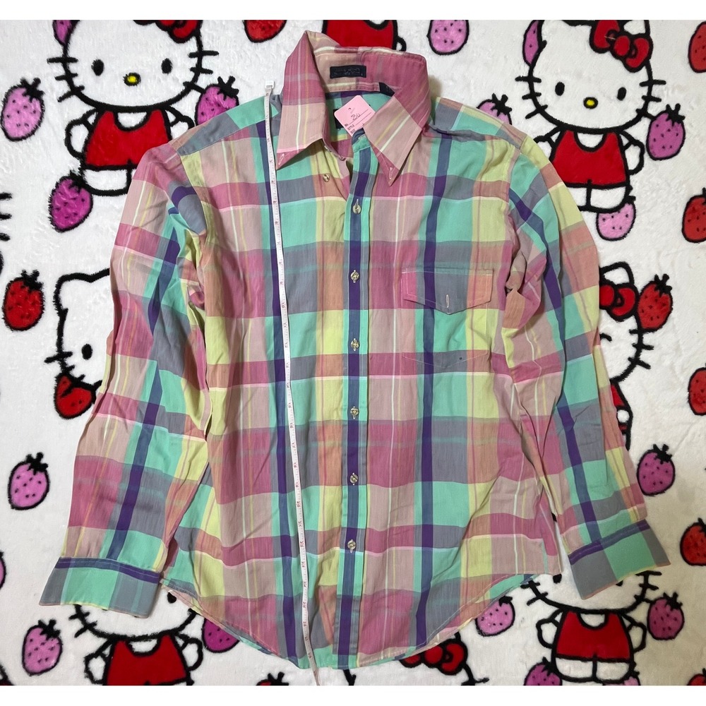 2000s indie skater plaid casual button down shirt